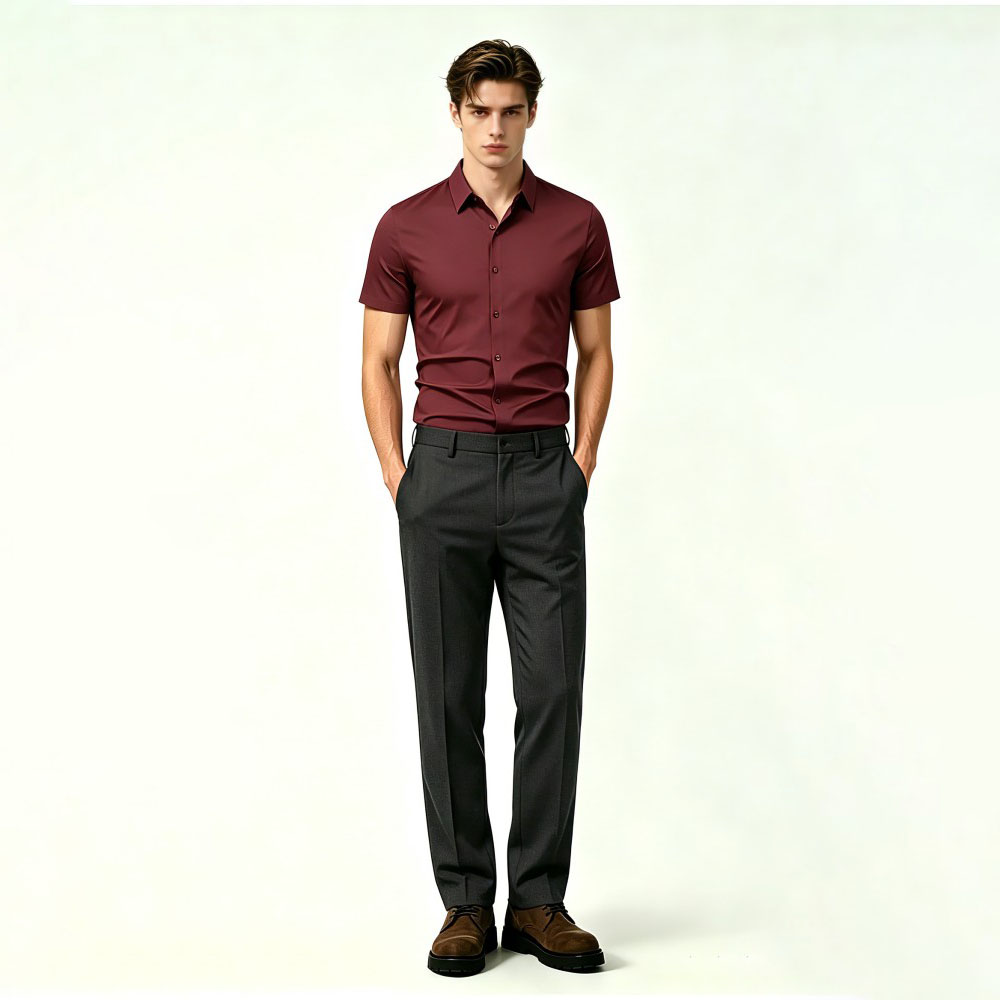 Japanese Style Slim Fit Mens Shirt