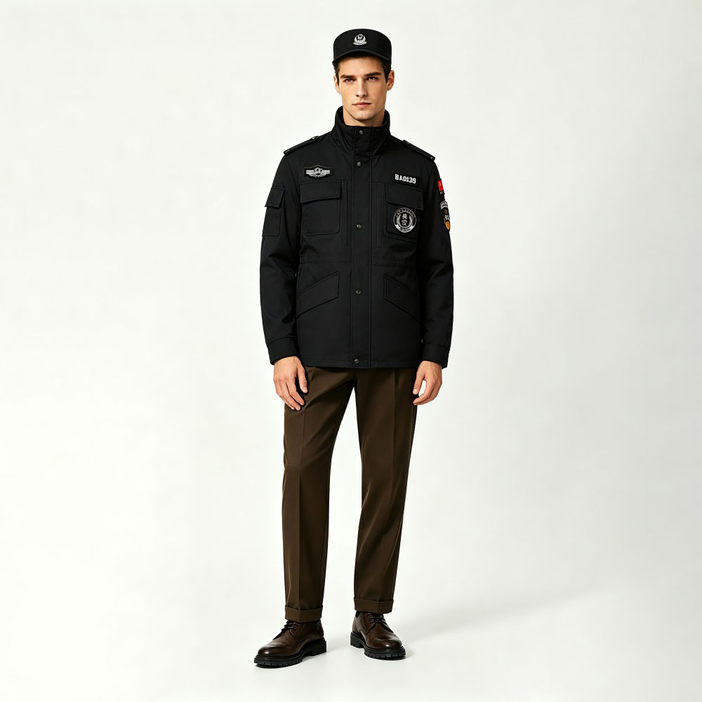Winter Waterproof Security Guard Thick Cotton Coat