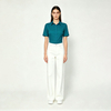 Striped Easy Iron Womens Blouse Shirt
