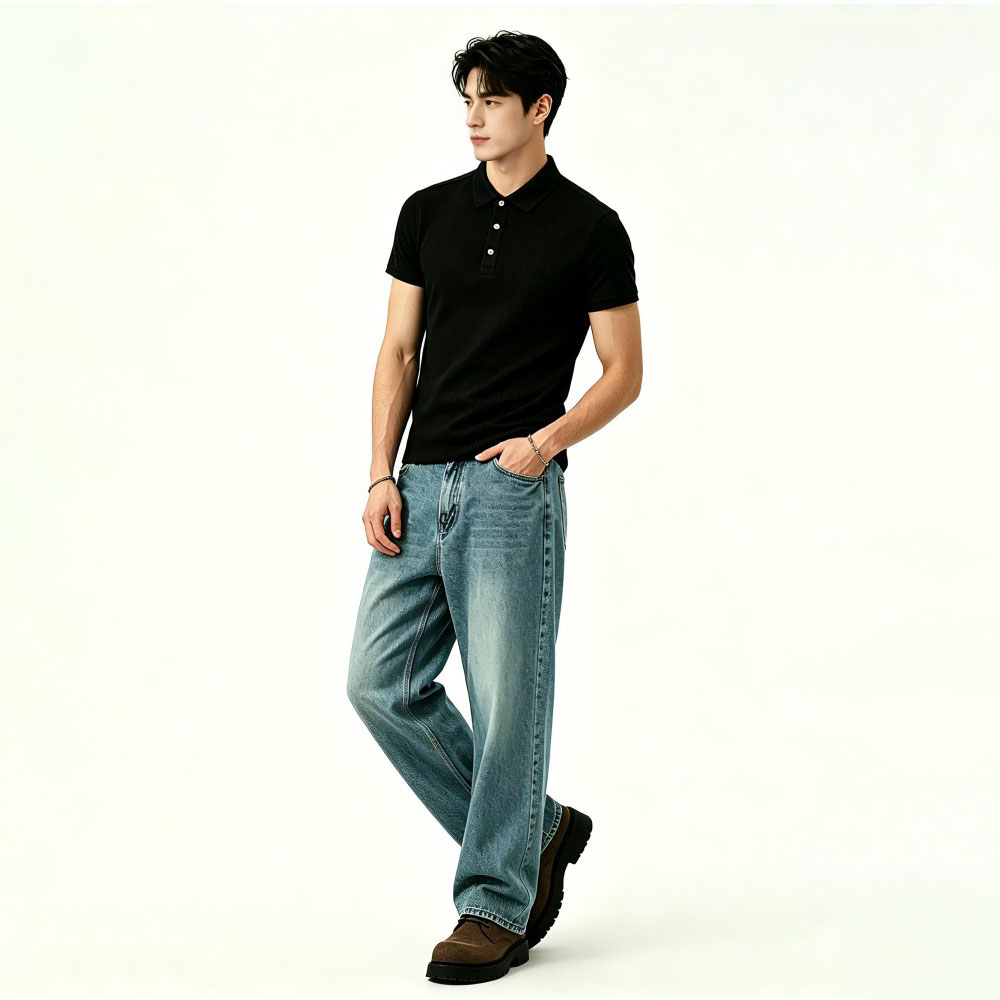 Short Sleeve Collared Polo Shirt