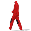 Red Mens Classic Windproof Work Coveralls