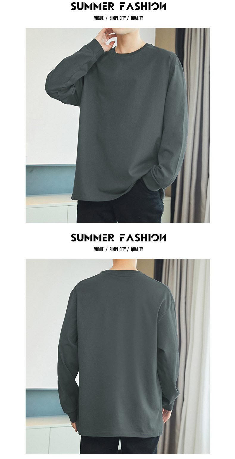 100% Cotton Long-Sleeve Layering T-Shirt (3)