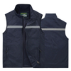 Fluorescent Work Vest with Reflective Strips