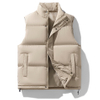 Stand-Up Collar Sleeveless Thermal Vest