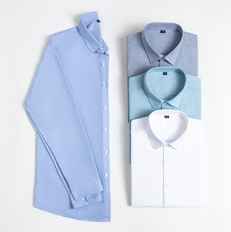 100% Cotton Long Sleeve Casual Wrinkle Free Shirt (3)