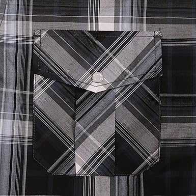 Camicia da uomo casual a quadri vestibilit&agrave; regolare (2)