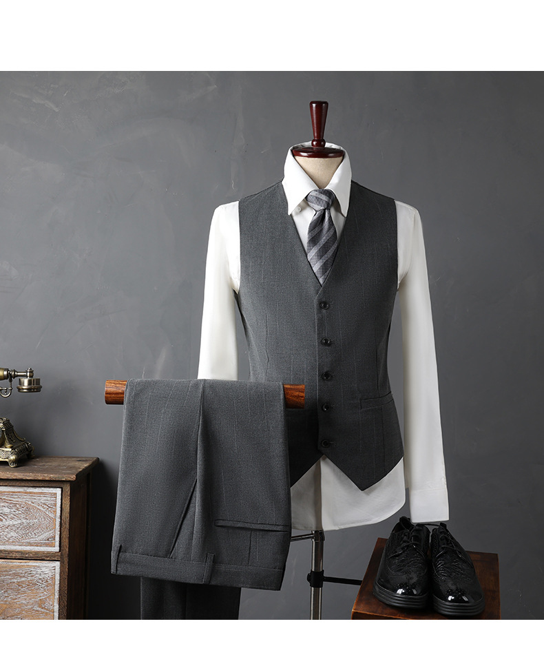 Mens 3 Piece Formal Business Wedding Suit (7)