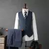 Mens 3 Piece Formal Business Wedding Suit