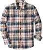 100% Cotton Plaid Long Sleeve Casual Shirt