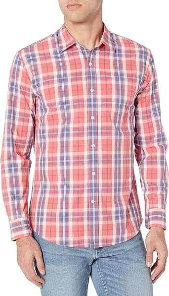 Mens Regular Fit Long Sleeve Business Poplin Shirt