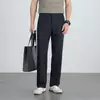 Spring Stretch Flat Front Casual Dress Pants