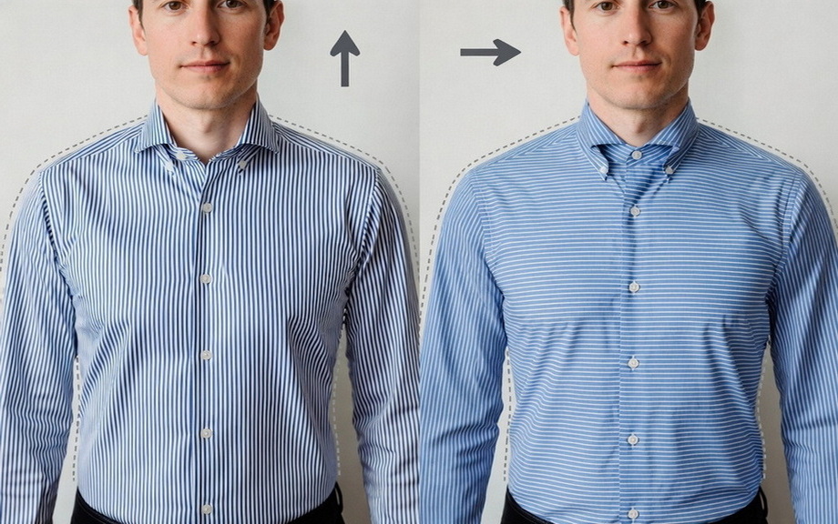 Vertical And Horizontal Stripe Shirt Comparison