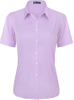 Striped Easy Iron Womens Blouse Shirt