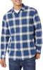 Mens Slim Fit Business Flannel Long Sleeve Shirt