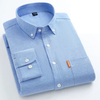 Mens Spring Autumn Cotton Oxford Casual Shirt