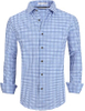 Mens Printed Stretch Wrinkle Resistant Business Shirt