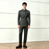 Slim-Fit Grey Blazer Smart Casual