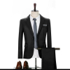 Men's Single-Breasted Business Formal Thickened Blazer