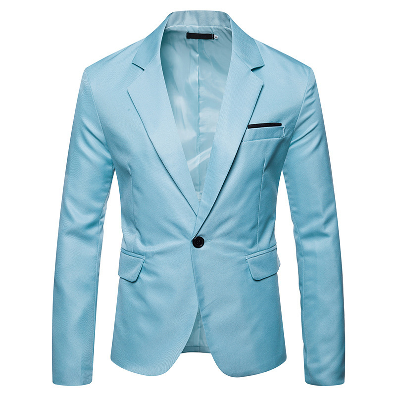 Solid Color Business Formal Two-Piece Suit (24)