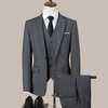 Men's Slim-Fit Business Formal Three-Piece Suit