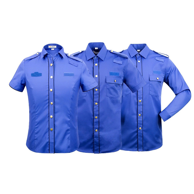 Blue Railway Security Summer Work Shirt Set (4)