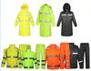 Fluorescent Yellow Waterproof Work Raincoat Set