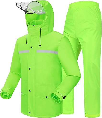 Unisex Reflective Waterproof Windproof Rain Suit (2)