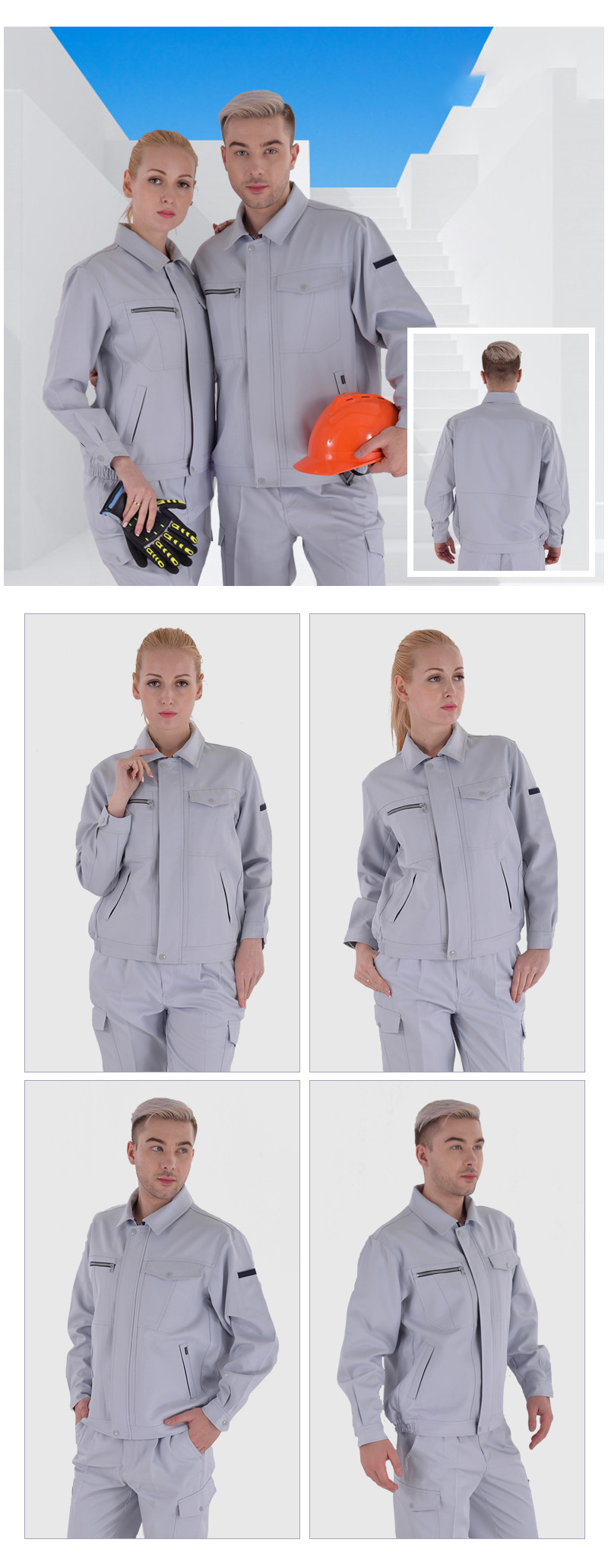 Unisex Autumn Winter Long Sleeve Work Uniform (1)