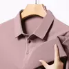 Mens Solid Lightweight Business Summer Polo Shirt