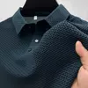 Mens Slim Solid Business Summer Polo Shirt