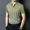 Mens Non-Iron Solid Business Summer Short Sleeve Shirt