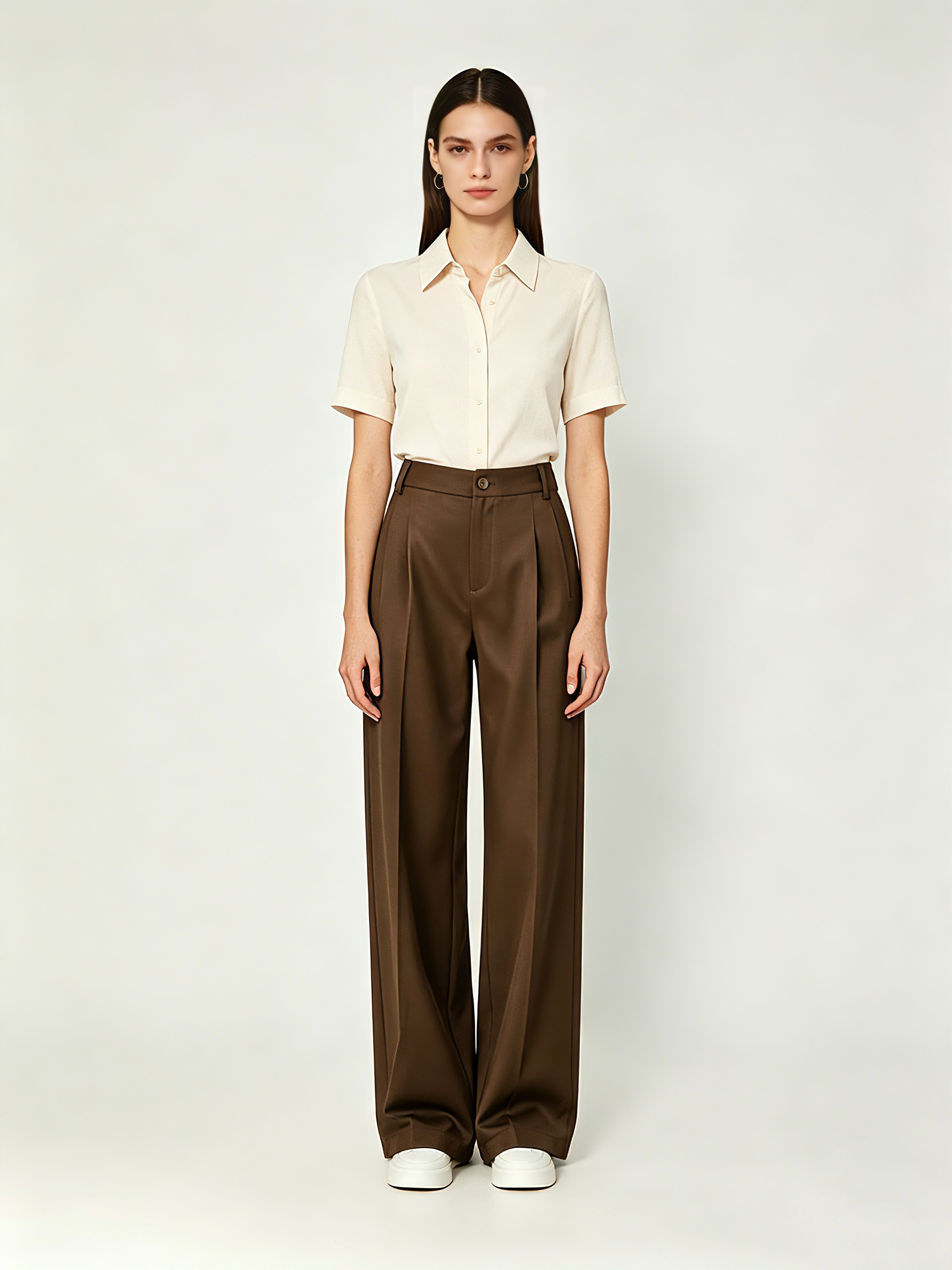 Women's Pleated Trousers