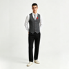 Mens Slim Fit Single Breasted Suit Waistcoat