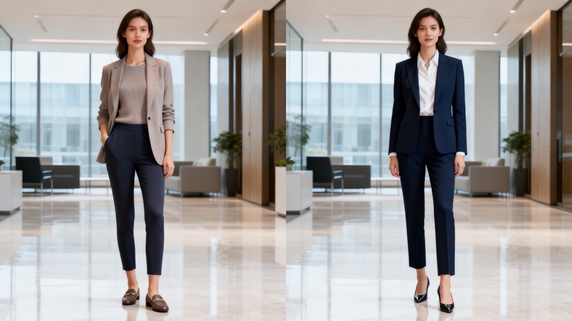 Casual And Formal Workwear Comparison Casual And Formal Workwear Comparison