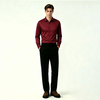 Solid Color Business Casual Mens Shirt
