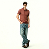 Mens Stretch Lightweight Summer Polo Shirt