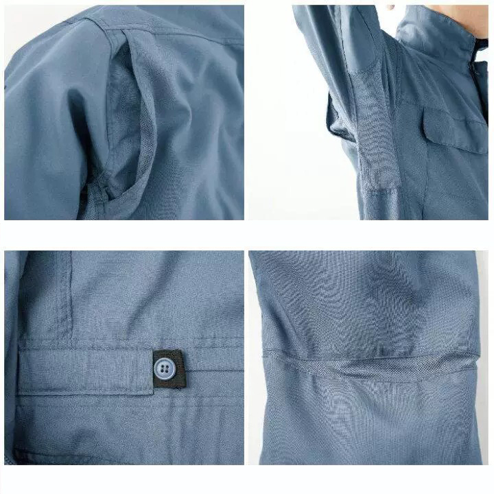 Unisex Summer Multi Pocket Work Coveralls (4)