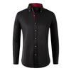 Mens Long Sleeve Slim Fit Smart Casual Shirt