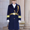 Multi Pocket Warm Double Breasted Hotel Airport Work Coat