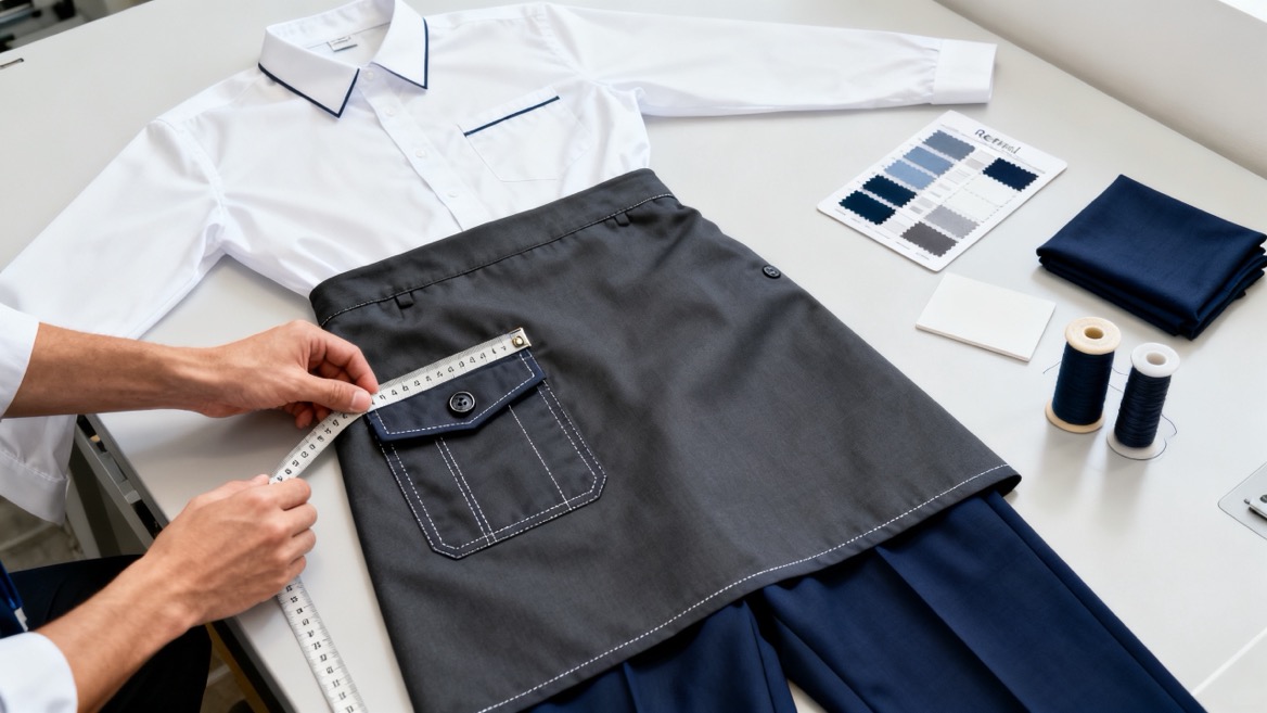 Waitress Uniform Fabric And Quality Inspection Waitress Uniform Fabric And Quality Inspection