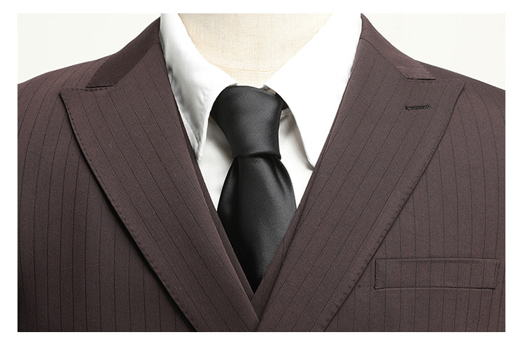 Slim Fit Coffee Brown Suit Set (3)
