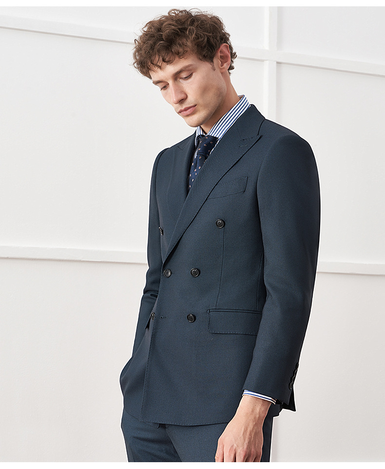 Men's Slim-Fit Casual Olive Green Blazer (3)
