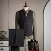 Premium Tailored Three Piece Mens Suit