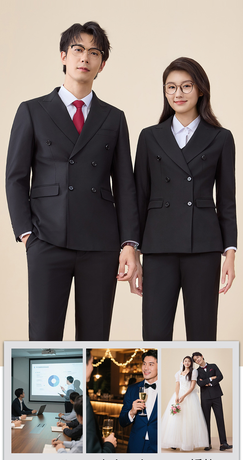 His Hers Double Breasted Business Suits (4)