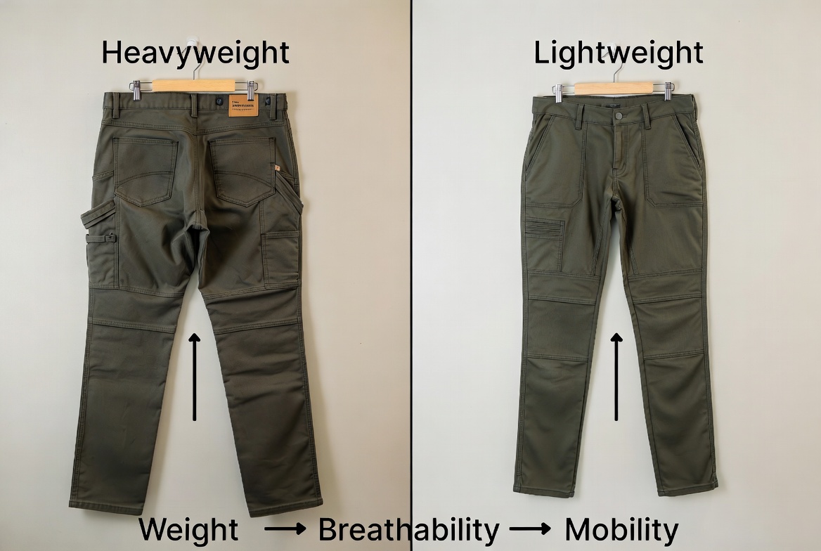 Heavyweight Vs Lightweight Work Pants Comparison