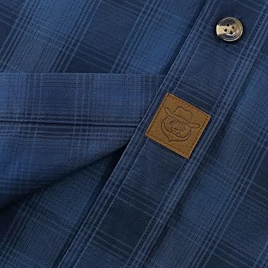 Checked Cotton Flannel Long Sleeve Shirt (9)