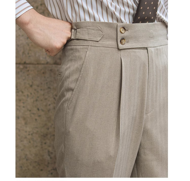 Autumn Winter High Waist Naples Mens Dress Pants (2)