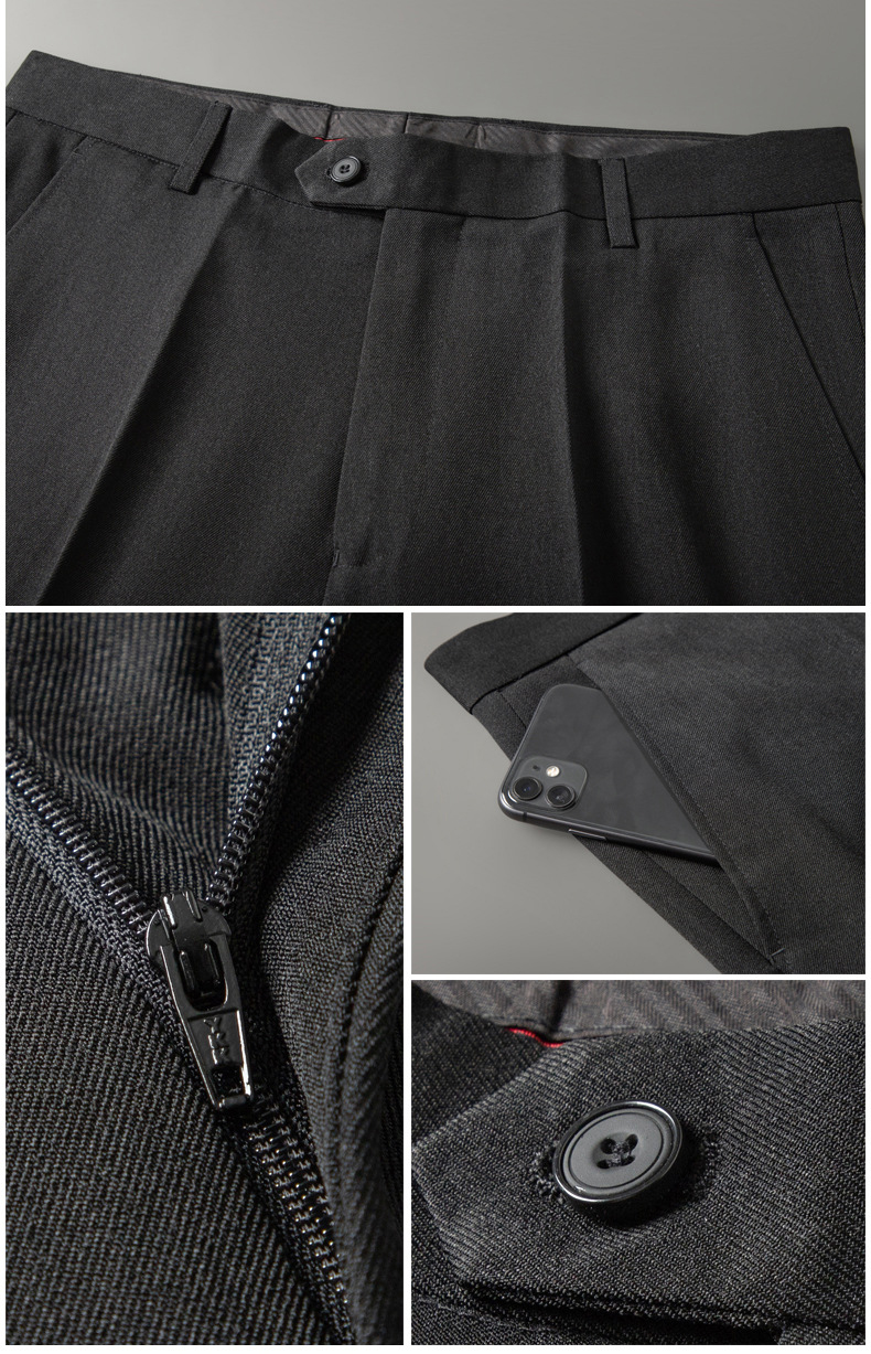 Autumn Winter Easy Care Business Dress Pants (3)