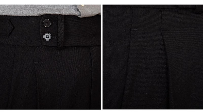 British Retro Pleated Mens Suit Trousers (4)