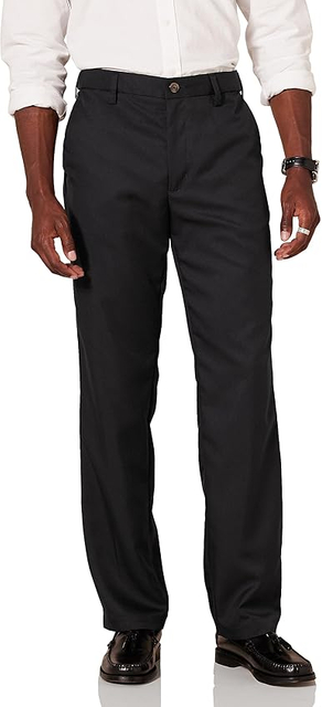 Mens Classic Fit Adjustable Waist Suit Pants